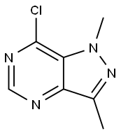 7-chloro-1,3-dimethyl-1H-pyrazolo[4,3-d]pyrimidine Struktur