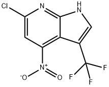 1H-Pyrrolo[2,3-b]pyridine, 6-chloro-4-nitro-3-(trifluoroMethyl)- Structure