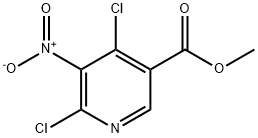 4,6-二氯-5-硝基烟酸甲酯, 89247-05-2, 结构式