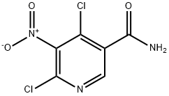 4,6-Dichloro-5-nitronicotinamide Struktur