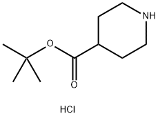 4-ピペリジンカルボン酸T-ブチルエステル塩酸塩 化学構造式