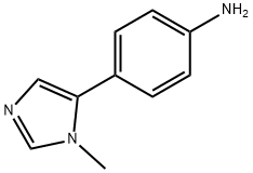 4-(1-甲基-5-咪唑基)苯胺, 89250-15-7, 结构式