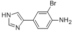 2-BROMO-4-(1H-IMIDAZOL-4-YL)-PHENYLAMINE Struktur