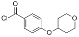 4-(Tetrahydropyran-4-yloxy)benzoyl chloride 结构式