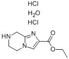 ETHYL 5,6,7,8-TETRAHYDROIMIDAZO[1,2-A]PYRAZINE-2-CARBOXYLATE DIHYDROCHLORIDE HEMIHYDRATE Structure