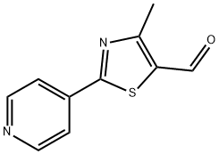 4-Methyl-2-pyridin-4-yl-1,3-thiazole-5-carboxaldehyde 97% Struktur