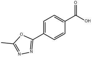 4-(5-甲基-1,3,4-噁二唑-2-基)苯甲酸 结构式