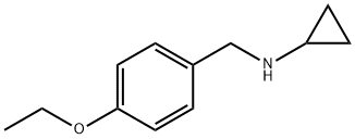 N-(4-エトキシベンジル)シクロプロパンアミン 化学構造式