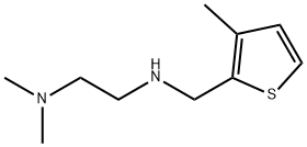 N,N-ジメチル-N'-[(3-メチル-2-チエニル)メチル]-1,2-エタンジアミン DIHYDROCHLORIDE 化学構造式