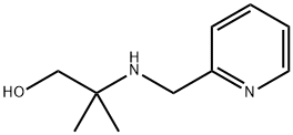 2-メチル-2-[(ピリジン-2-イルメチル)アミノ]プロパン-1-オール 化学構造式