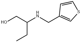 2-[(3-チエニルメチル)アミノ]-1-ブタノール 化学構造式
