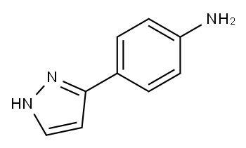 4-(1H-PYRAZOL-3-YL)ANILINE HYDROCHLORIDE Struktur