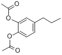 1,2-diacetoxy-4-propylbenzene Structure