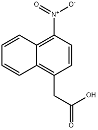 4-ニトロ-1-ナフタレン酢酸 化学構造式