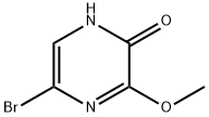 5-ブロモ-3-メトキシピラジン-2(1H)-オン 化学構造式