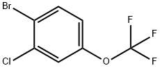 1-ブロモ-2-クロロ-4-(トリフルオロメトキシ)ベンゼン 化学構造式