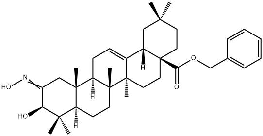 (3beta)-3-Hydroxy-2-(hydroxyimino)olean-12-en-28-oic acid phenylmethyl ester Structure
