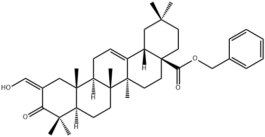 (2Z)-2-(羟基亚甲基)-3-氧代齐墩果-12-烯-28-酸苯甲酯,892869-59-9,结构式