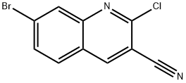 7-溴-2-氯喹啉-3-甲腈, 892874-32-7, 结构式