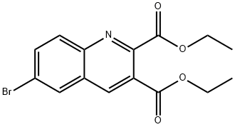 6-BROMOQUINOLINE-2,3-DICARBOXYLIC ACID DIETHYL ESTER Struktur