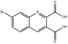 7-BROMOQUINOLINE-2,3-DICARBOXYLIC ACID Structure
