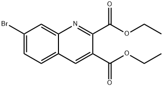 7-BROMOQUINOLINE-2,3-DICARBOXYLIC ACID DIETHYL ESTER Structure