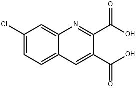 7-CHLOROQUINOLINE-2,3-DICARBOXYLIC ACID Structure