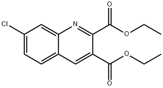 7-CHLOROQUINOLINE-2,3-DICARBOXYLIC ACID DIETHYL ESTER Structure