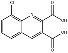 8-CHLOROQUINOLINE-2,3-DICARBOXYLIC ACID Structure