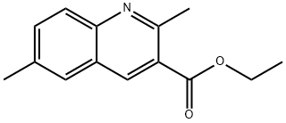 2,6-DIMETHYLQUINOLINE-3-CARBOXYLIC ACID ETHYL ESTER Structure