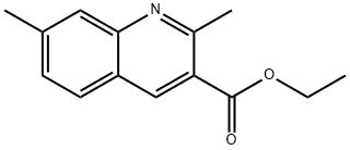 ETHYL 2,7-DIMETHYLQUINOLINE-3-CARBOXYLATE, 892874-65-6, 结构式