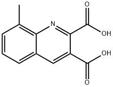 8-METHYL-QUINOLINE-2,3-DICARBOXYLIC ACID Structure