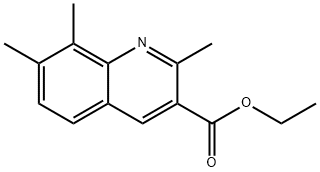 Ethyl 2,7,8-trimethylquinoline-3-carboxylate Structure