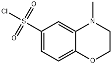 4-METHYL-3,4-DIHYDRO-2H-1,4-BENZOXAZINE-6-SULFONYL CHLORIDE Structure