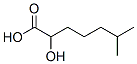 2-ヒドロキシ-6-メチルヘプタン酸 化学構造式