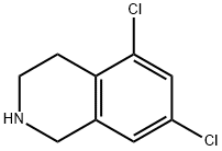 5,7-dichloro-1,2,3,4-tetrahydroisoquinoline Struktur