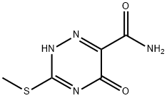 5-HYDROXY-3-(METHYLTHIO)-1,2,4-TRIAZINE-6-CARBOXAMIDE 化学構造式