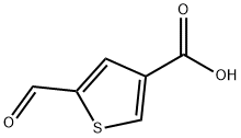 5-甲酰基噻吩-3-羧酸,89324-44-7,结构式