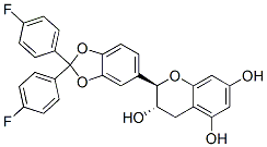 (2R-trans)-2-[2,2-bis(4-fluorophenyl)-1,3-benzodioxol-5-yl]-3,4-dihydro-2H-1-benzopyran-3,5,7-triol,89329-09-9,结构式