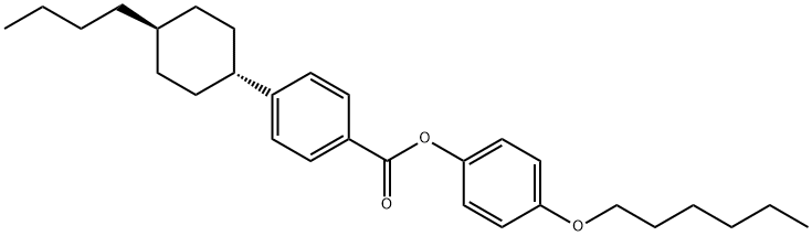 丁基环己基苯甲酸对庚氧基苯酚酯,89331-95-3,结构式