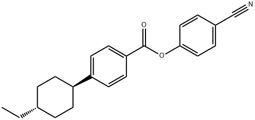 乙基环己基苯甲酸对氰基苯酚酯 结构式
