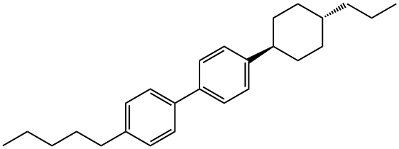 4-trans-Propylcyclohexyl-4'-pentylbiphenyl Structure