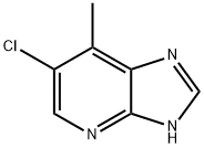 3H-Imidazo[4,5-b]pyridine,  6-chloro-7-methyl- Structure