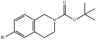 6-BROMO-3,4-DIHYDRO-1H-ISOQUINOLINE-2-CARBOXYLIC ACID TERT-BUTYL ESTER Struktur