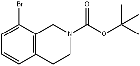 TERT-BUTYL 8-BROMO-3,4-DIHYDROISOQUINOLINE-2(1H)-CARBOXYLATE Struktur