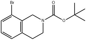 TERT-BUTYL 8-BROMO-3,4-DIHYDROISOQUINOLINE-2(1H)-CARBOXYLATE Structure