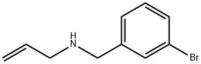 N-(3-ブロモベンジル)-2-プロペン-1-アミン 化学構造式