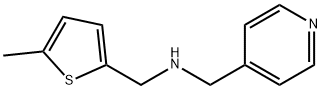 1-(5-メチル-2-チエニル)-N-(4-ピリジニルメチル)メタンアミン 化学構造式