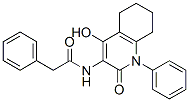 Benzeneacetamide,  N-(1,2,5,6,7,8-hexahydro-4-hydroxy-2-oxo-1-phenyl-3-quinolinyl)- Struktur