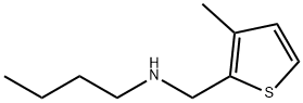 N-[(3-メチル-2-チエニル)メチル]-1-ブタンアミン 化学構造式